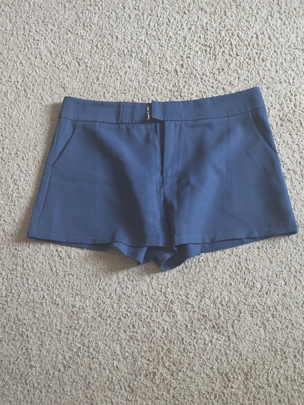 SHEIN Navy High-Waist Tailored Shorts